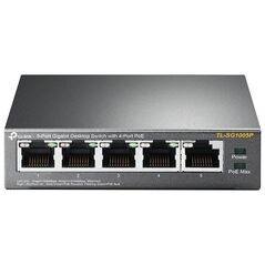 TP-LINK 5-Port Gigabit Desktop Switch with 4-Port PoE V2 (TL-SG1005P) (TPTL-SG1005P) έως 12 άτοκες Δόσεις