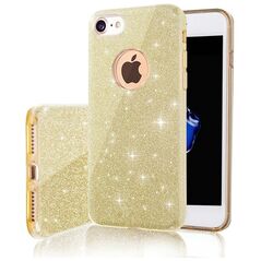 Glitter 3in1 case for Xiaomi Redmi Note 9 gold 5900495857149