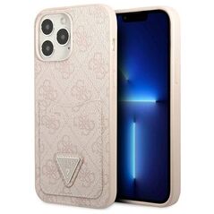 Case IPHONE 13 PRO Guess Hardcase 4G Triangle Logo Cardslot (GUHCP13LP4TPP) pink 3666339047740