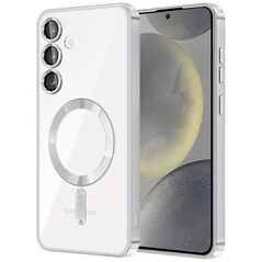 Techsuit Husa pentru Samsung Galaxy S24 - Techsuit Luxury Crystal MagSafe - Silver 5949419135123 έως 12 άτοκες Δόσεις
