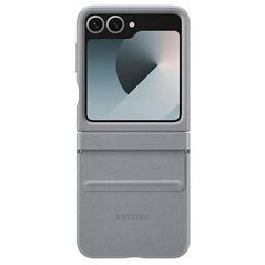 Original Case SAMSUNG GALAXY Z FLIP 6 ECO-Leather Case (EF-VF741PJEGWW) gray 8806095611907