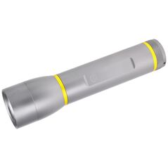 Φακός LED Shell C22300330 380 lumen, aluminium alloy, σε ψυχρό γκρι χρώμα pantone 10c με κόκκινο κουμπί pantone 485c και κίτρινα δαχτυλίδια pantone 116c