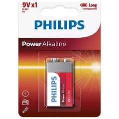 Αλκαλική μπαταρία Philips PowerLife - 6LR61 - 9V