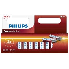 Αλκαλικές Μπαταρίες Philips PowerLife LR6P12W10 - ΑΑ R6 - 1.5V - 12 τεμάχια