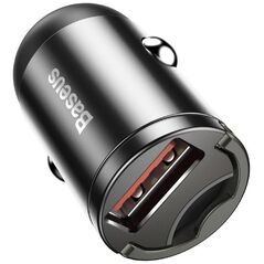 Baseus Tiny Star Mini Quick Charge Car Charger USB Port 30W Grey 6953156297883