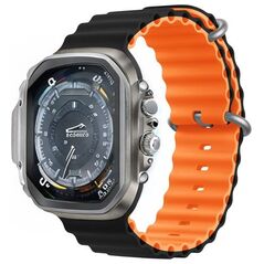 Devia strap Deluxe Sport6 for Apple Watch 38mm/ 40mm/ 41mm black orange 6938595381591