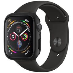 Case for APPLE WATCH 4 / 5 / 6 / SE (44 mm) Spigen Thin Fit black 8809613760408