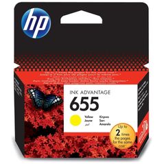 HP Μελάνι Inkjet No.655 Yellow (CZ112AE) (HPCZ112AE) έως 12 άτοκες Δόσεις
