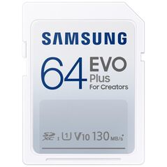 Samsung Evo Plus for Creators SDXC 64GB Class 10 U1 V10 UHS-I (MB-SC64K/EU) (SAMMB-SC64K-EU) έως 12 άτοκες Δόσεις