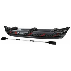 Σετ φουσκωτό κανό καγιάκ Pure4fun (BX1970000) 2 θέσεων, με φουσκωτά καθίσματα, διπλό κουπί αλουμινίου και Σχοινί λαβής, 325x81x53cm 8719407070456