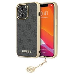 Original Case IPHONE 14 PRO MAX Guess Hardcase 4G Charms Collection (GUHCP14XGF4GGR) gray 3666339169893