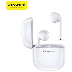 Bluetooth 5.0 TWS Headphones + AWEI Docking Station (T28) white 6954284000444