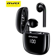 Bluetooth 5.0 TWS Headphones + AWEI Docking Station (T28P) black 6954284011334