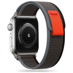Strap for APPLE WATCH 4 / 5 / 6 / 7 / 8 / SE / ULTRA (42 / 44 / 45 / 49 MM) Tech-Protect Nylon black & red 9490713929742