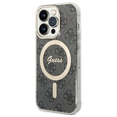 Original Case APPLE IPHONE 15 PRO Guess Hardcase IML 4G MagSafe black 3666339194567