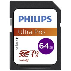 Philips Ultra Pro SDXC 64GB Class 10 U3 V30 A1 UHS-I (FM64SD65B/00) (PHIFM64SD65B-00) έως 12 άτοκες Δόσεις