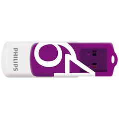 Philips Vivid 64GB USB 2.0 Stick Μωβ (FM64FD05B/00) (PHIFM64FD05B-00) έως 12 άτοκες Δόσεις