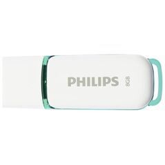 Philips Snow 8GB USB 2.0 Stick Λευκό (FM08FD70B/00) (PHIFM08FD70B-00) έως 12 άτοκες Δόσεις