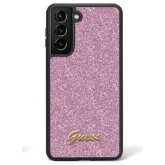 Original Case SAMSUNG GALAXY S24 Guess Hardcase Glitter Script (GUHCS24SHGGSHU) purple 3666339241339