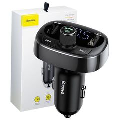 Transmitter FM Baseus T-typed S-09 Bluetooth (black) 6932172628239