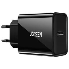 Fast Charger EU UGREEN, USB-C 20W, PD 3.0 (black) 6957303811915
