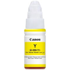 Canon Μελάνι Inkjet GI-490 Yellow (0666C001) (CAN-GI490Y) έως 12 άτοκες Δόσεις