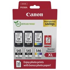 Canon Μελάνι Inkjet PG-545XLx2/CL-546XL Ph. Value Pack (8286B015) (CANCL-546XLPVP) έως 12 άτοκες Δόσεις
