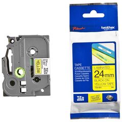 Brother TZe-651 Labelling Tape Cassette – Black on Yellow, 24mm wide (TZE651) (BROTZE651) έως 12 άτοκες Δόσεις