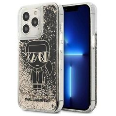 Original Case IPHONE 13 PRO MAX Karl Lagerfeld Hardcase Liquid Glitter Gatsby (KLHCP13XLGGKBK) black 3666339049836