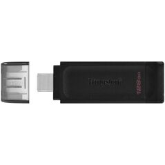 Kingston pendrive 128GB USB-C DT70 black 740617305371