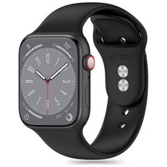 Strap for APPLE WATCH 4 / 5 / 6 / 7 / 8 / 9 / SE / ULTRA 1 / 2 (42 / 44 / 45 / 49 MM) Tech-Protect Silicone black 5906302303984
