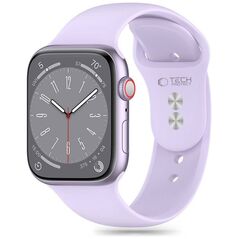 Strap for APPLE WATCH 4 / 5 / 6 / 7 / 8 / 9 / SE / ULTRA 1 / 2 (42 / 44 / 45 / 49 MM) Tech-Protect Silicone purple 5906302305124