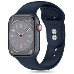 Strap for APPLE WATCH 4 / 5 / 6 / 7 / 8 / 9 / SE / ULTRA 1 / 2 (42 / 44 / 45 / 49 MM) Tech-Protect Silicone Storm Blue 5906302310029
