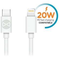 Forever cable USB-C - Lightning 1,0 m 20W white 5900495900203