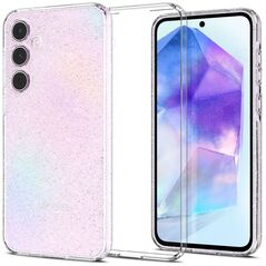 Spigen Huse pentru Samsung Galaxy A55 5G - Spigen Liquid Crystal Glitter - Crystal Quartz 8809971224512 έως 12 άτοκες Δόσεις