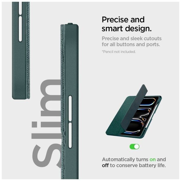 Case IPAD PRO 13.0 (7GEN) Spigen Urban Fit Midnight green 8809971226936
