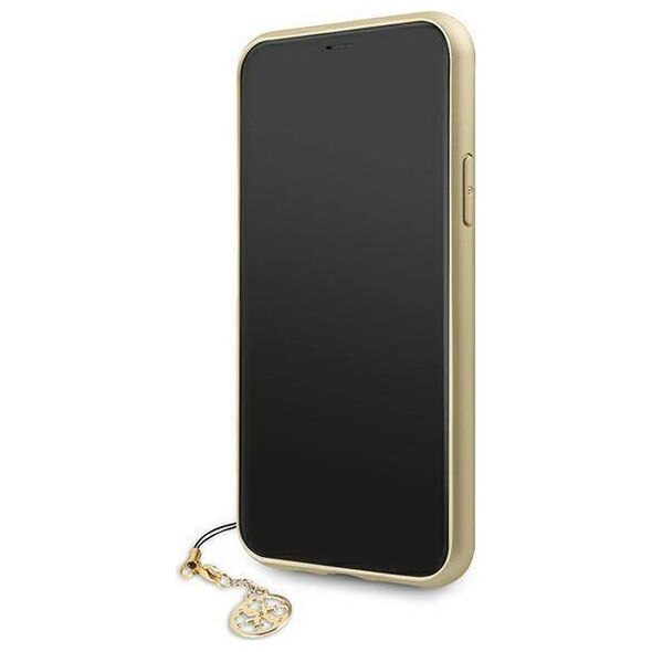 Original Case IPHONE 11 Guess Hard Case 4G Charms Collection (GUHCN61GF4GGR) gray 3666339016333