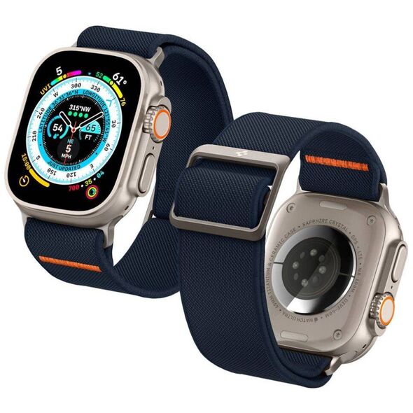 Strap for APPLE WATCH 4 / 5 / 6 / 7 / 8 / SE / ULTRA (42 / 44 / 45 / 49 MM) Spigen Fit Lite Ultra navy blue 8809896743372