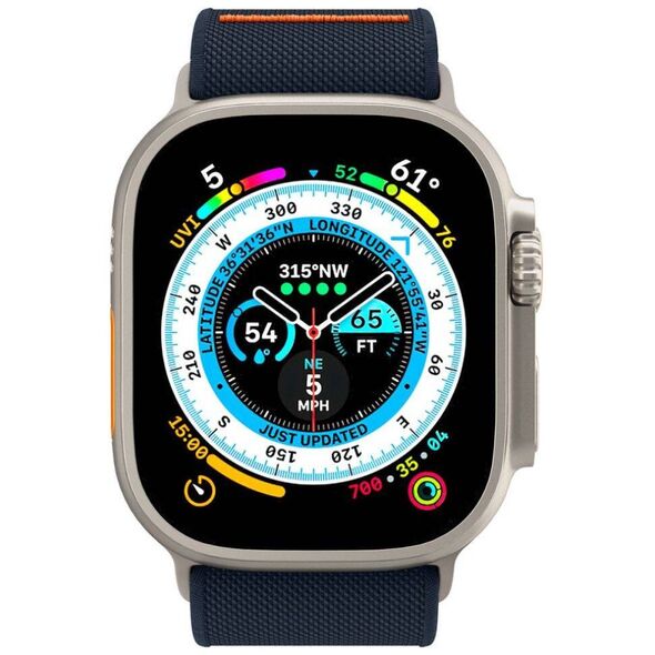 Strap for APPLE WATCH 4 / 5 / 6 / 7 / 8 / SE / ULTRA (42 / 44 / 45 / 49 MM) Spigen Fit Lite Ultra navy blue 8809896743372
