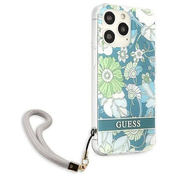 Case IPHONE 13 PRO MAX Guess Hardcase Flower Strap (GUHCP13XHFLSN) green 3666339040505