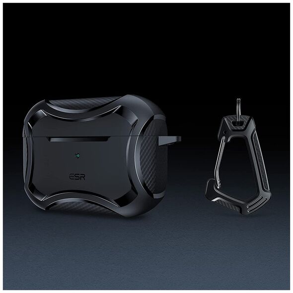 ESR Husa pentru Apple AirPods Pro 1 / 2 - ESR Cyber Armor Tough HaloLock - Black 4894240164259 έως 12 άτοκες Δόσεις