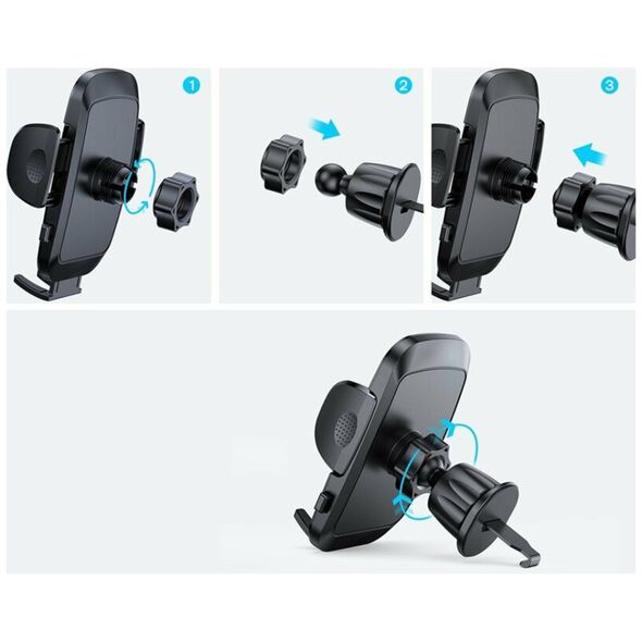 JoyRoom Suport de Masina pentru Telefon - JoyRoom (JR-ZS259) - Black 6941237136268 έως 12 άτοκες Δόσεις