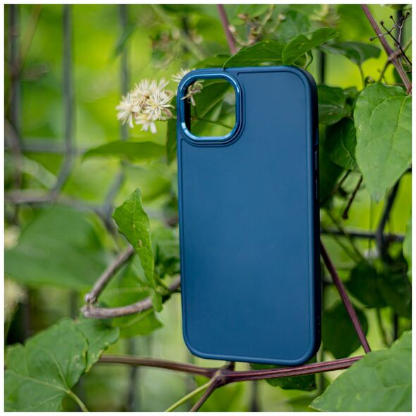 Satin case for Samsung Galaxy S22 dark blue 5900495028549