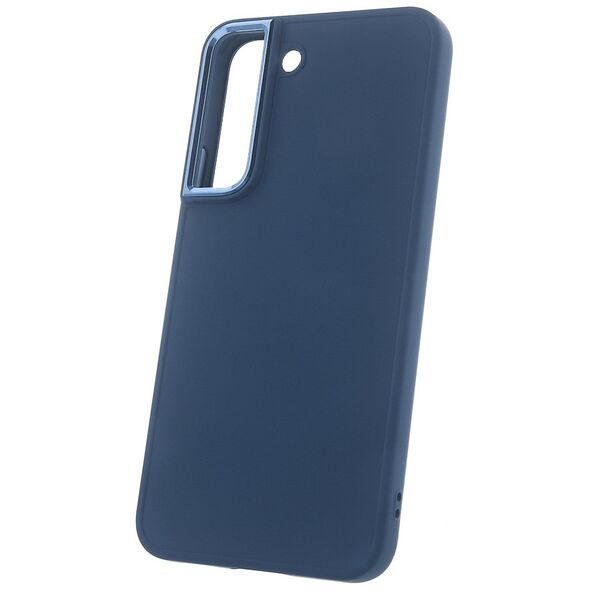 Satin case for Samsung Galaxy S22 dark blue 5900495028549