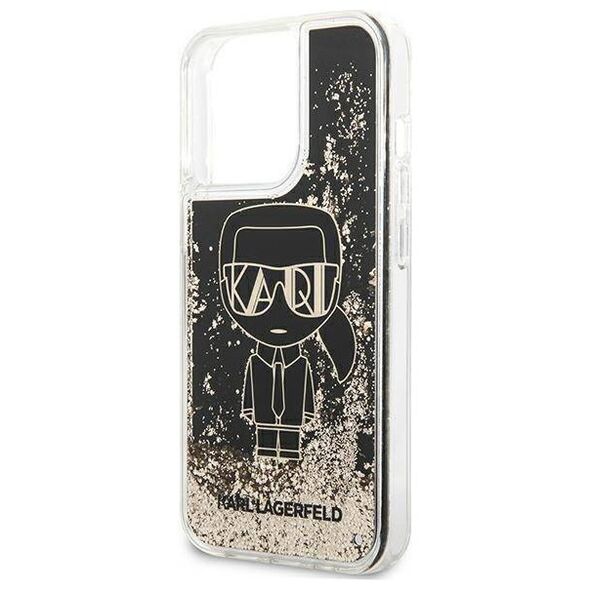 Original Case IPHONE 13 PRO Karl Lagerfeld Hardcase Liquid Glitter Gatsby (KLHCP13LLGGKBK) black 3666339049829