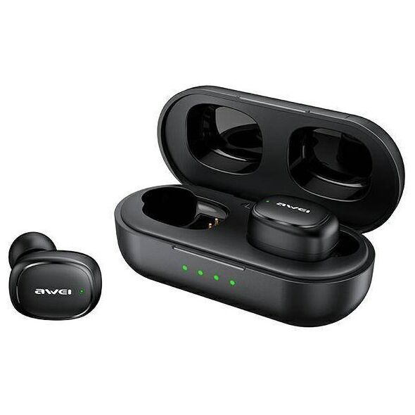 Bluetooth 5.1 TWS Headphones + AWEI Docking Station (T13Pro) black 6954284001823