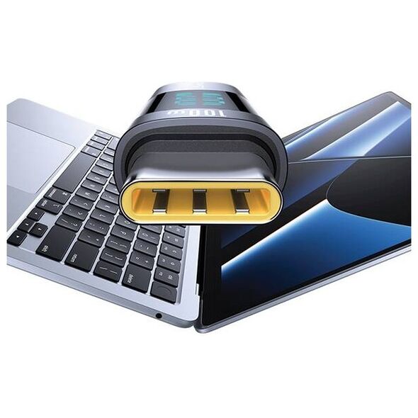 Adapter USB-C - USB-C Digital Display 100W USAMS AU18 SJ682TC01 (US-SJ682) steel/aluminum 6958444908991