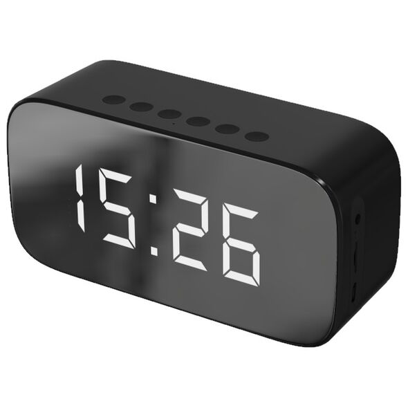 Setty Bluetooth speaker Mirror clock GB-200 black 5900495829962