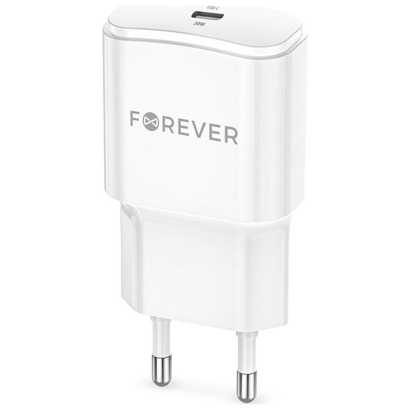 Forever TC-01-20C PD QC charger 1x USB-C 20W white 5900495885968