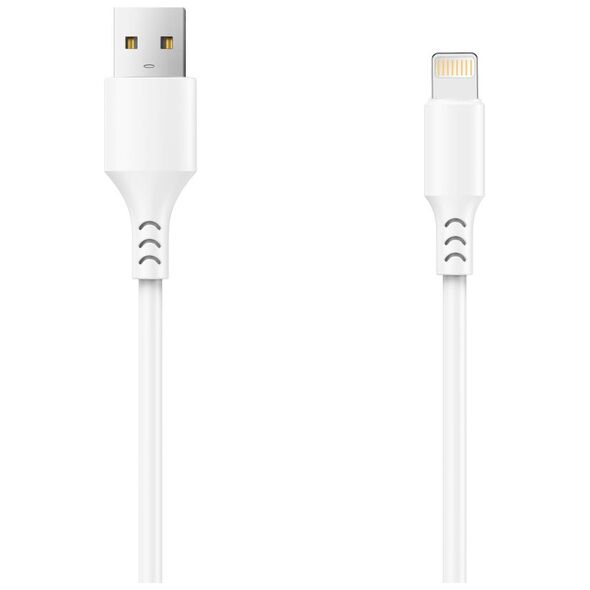 Setty cable USB - Lightning 1,0 m 2A white NEW 5900495925633